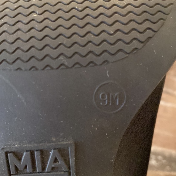 EUC SEXY 🔥 MIA Black Leather Biker Motorcycle Western Harness  Boots - 9M - Picture 14 of 16